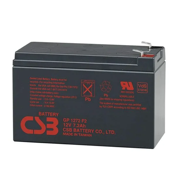 Batería para UPS CSB GP 1272 12v-7.2Ah