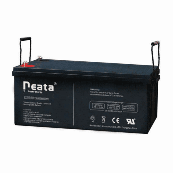 Batería GEL Puro NEATA Ciclo Profundo 15 Años (12 Voltios - 200 Ah Amperios hora)